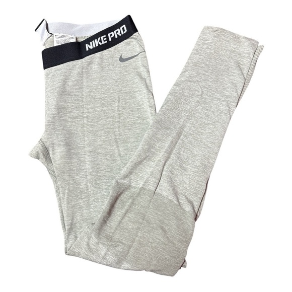 Nike Gray Sweatpants with Elastic Waistband and Seam Details - Picture 3 of 6